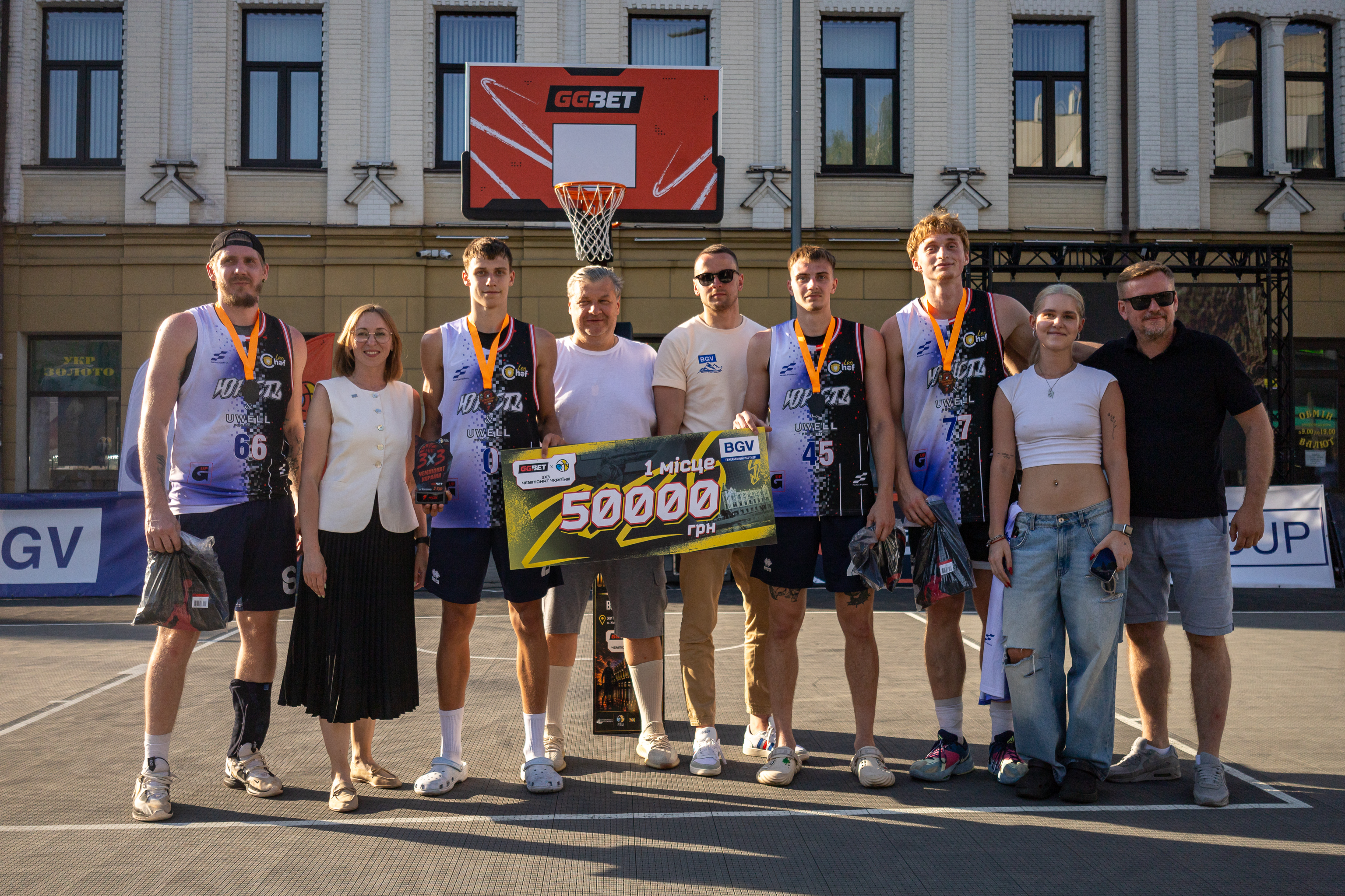 Стали відомі імена призерів другого етапу GGBET 3х3 Чемпіонату України